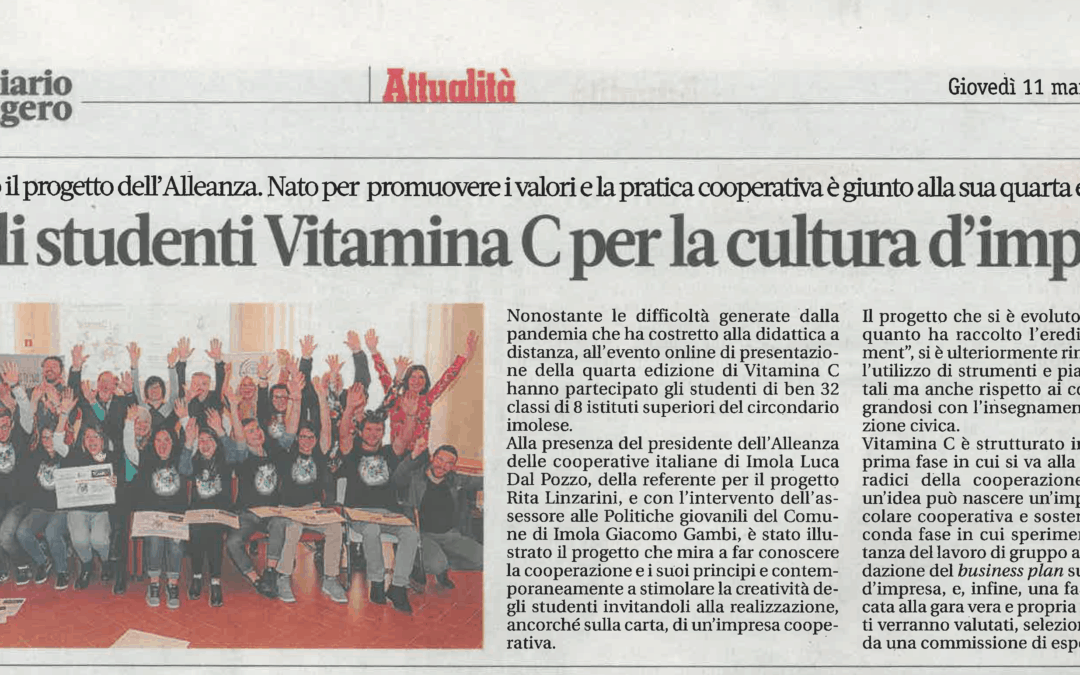 Dagli studenti Vitamina C per la cultura d’impresa